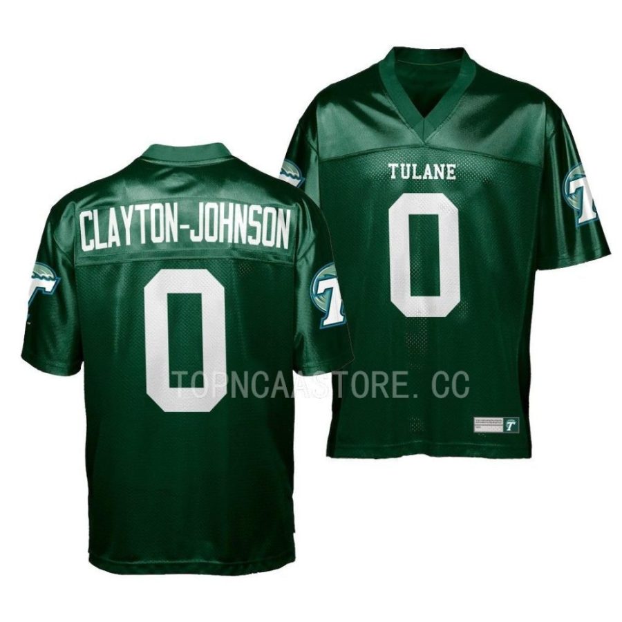 2022 tulane green wave shaadie clayton johnson green college football jersey scaled
