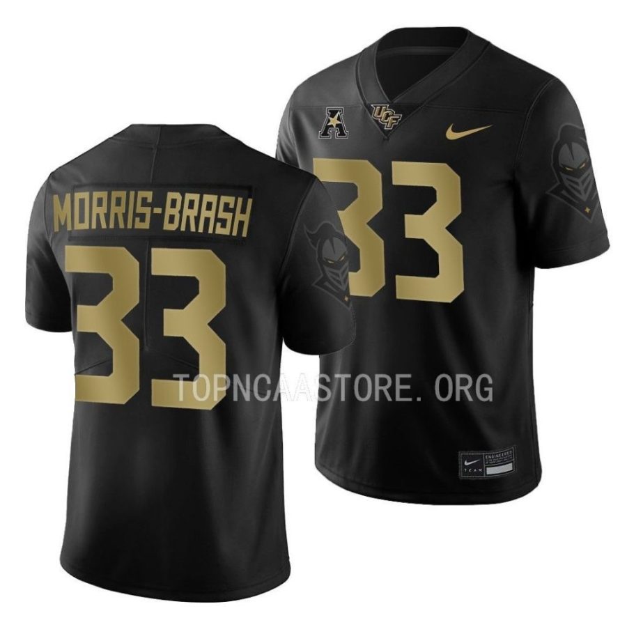 2022 ucf knights tre'mon morris brash black alternate football game jersey scaled