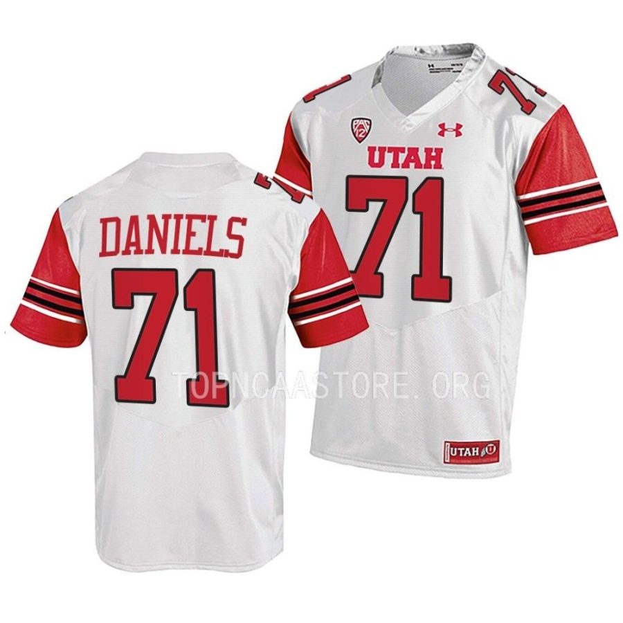 2022 utah utes braeden daniels white college football jersey scaled