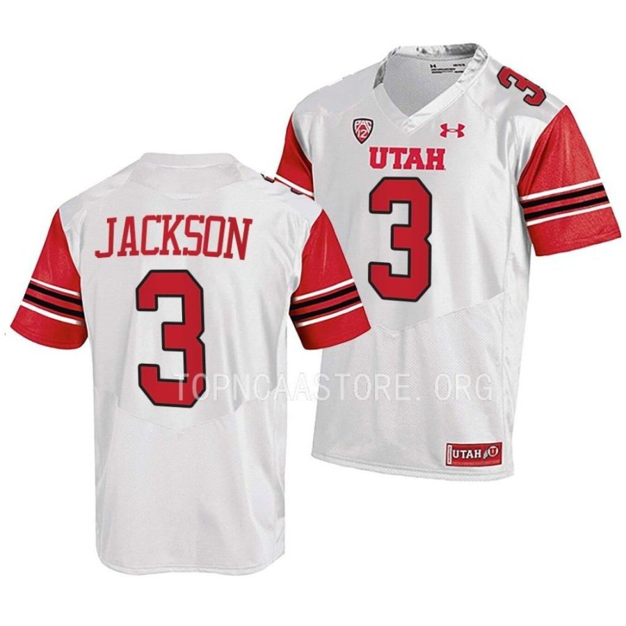 2022 utah utes ja'quinden jackson white college football jersey scaled