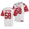 2022 utah utes junior tafuna white college football jersey scaled