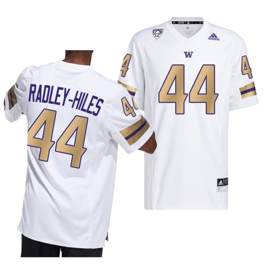 2022 washington huskies brendan radley hiles white husky royalty premier strategy jersey scaled