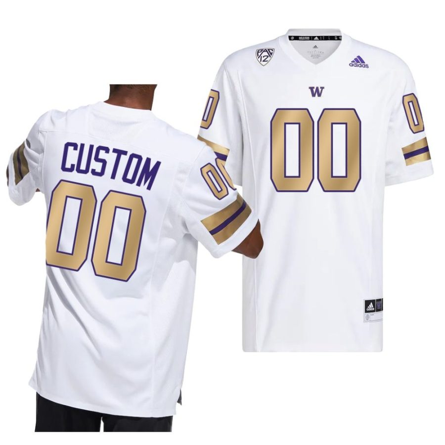 2022 washington huskies custom white husky royalty premier strategy jersey scaled