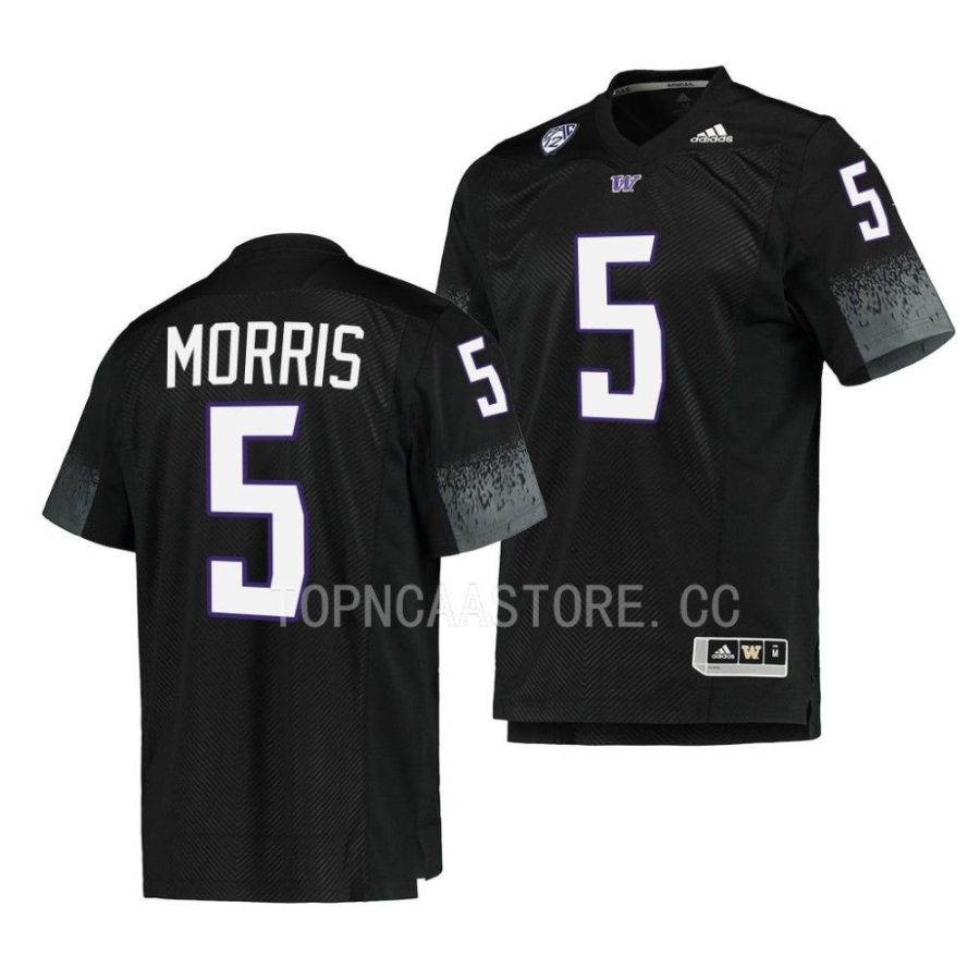 2022 washington huskies dylan morris black team premier football jersey scaled