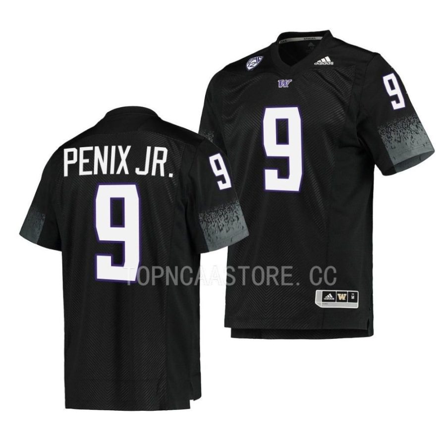 2022 washington huskies michael penix jr. black team premier football jersey scaled