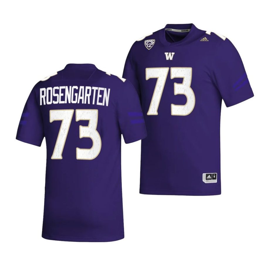 2022 washington huskies roger rosengarten purple college football nil replica jersey scaled