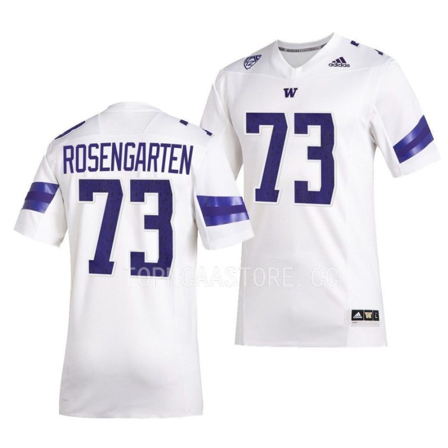 2022 washington huskies roger rosengarten white premier football jersey scaled