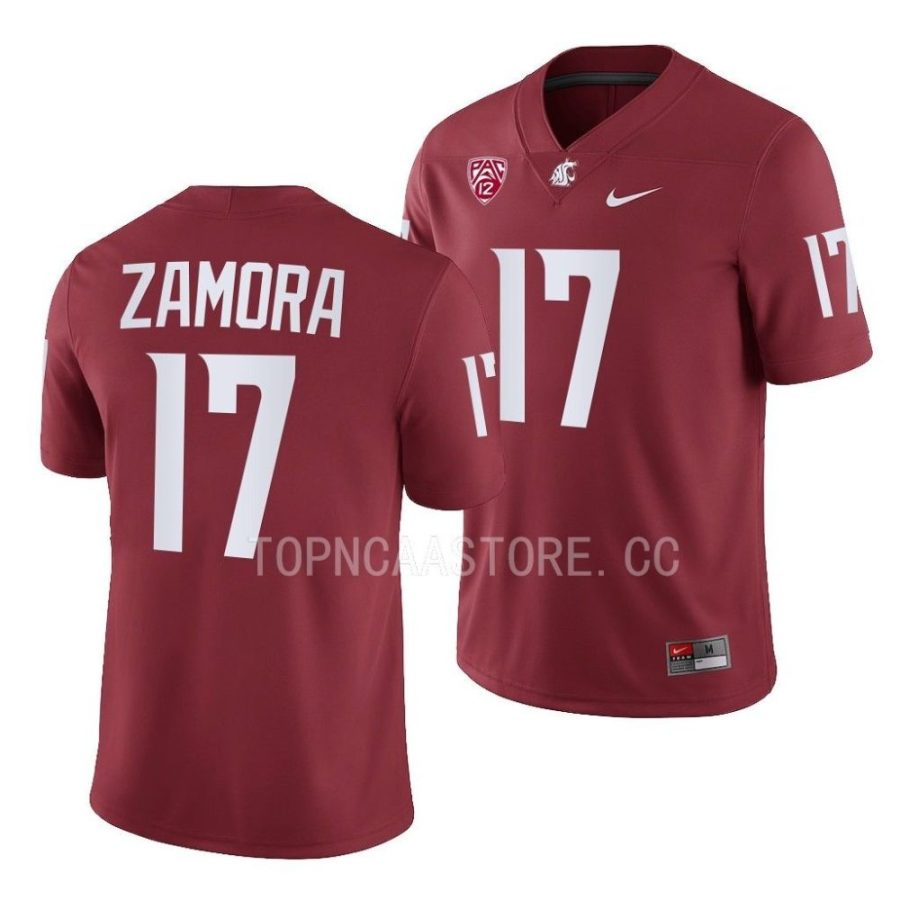 2022 washington state cougars jp zamora crimson nil football replica jersey scaled