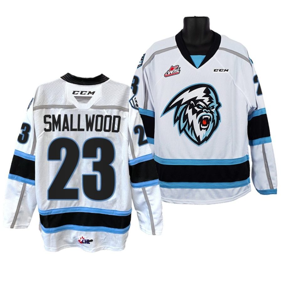 2022 winnipeg ice jakin smallwood white whl jersey scaled