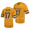 2022 wyoming cowboys josh allen gold college football retro jersey scaled