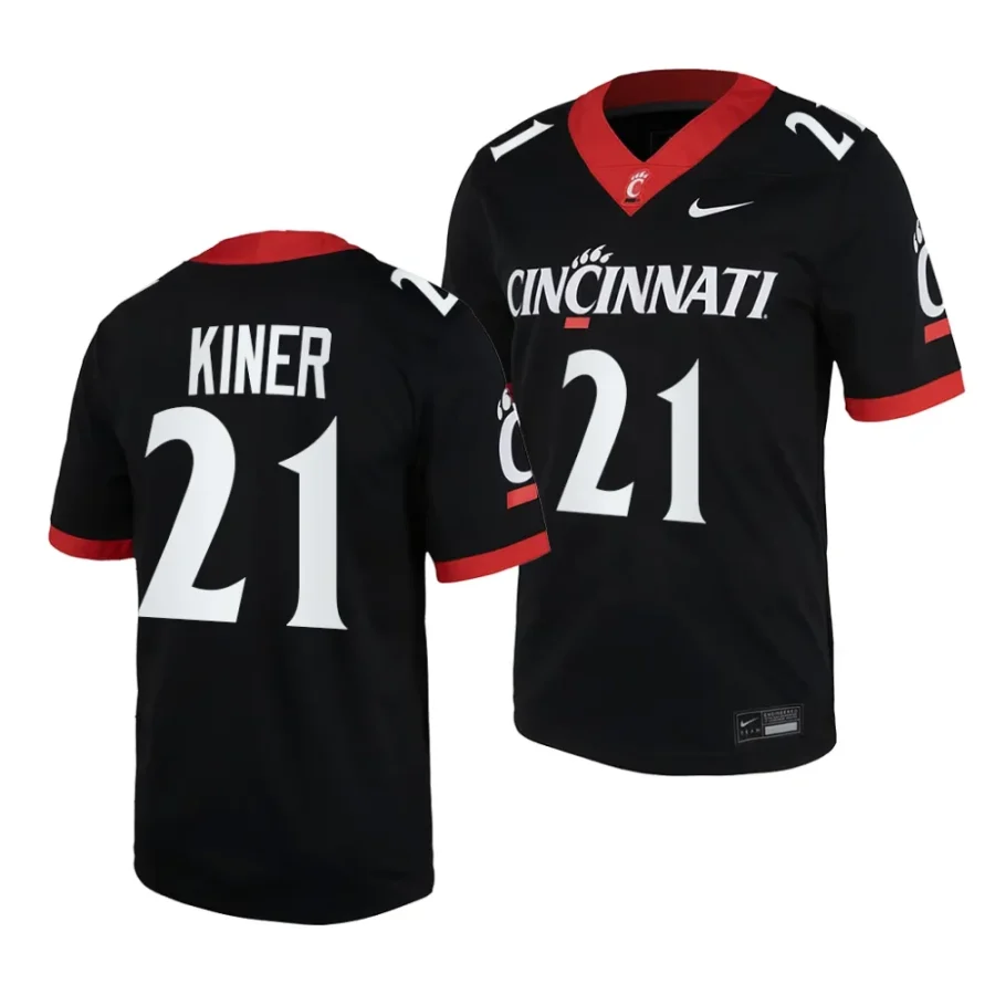 2023 cincinnati bearcats corey kiner black home football replica jersey scaled