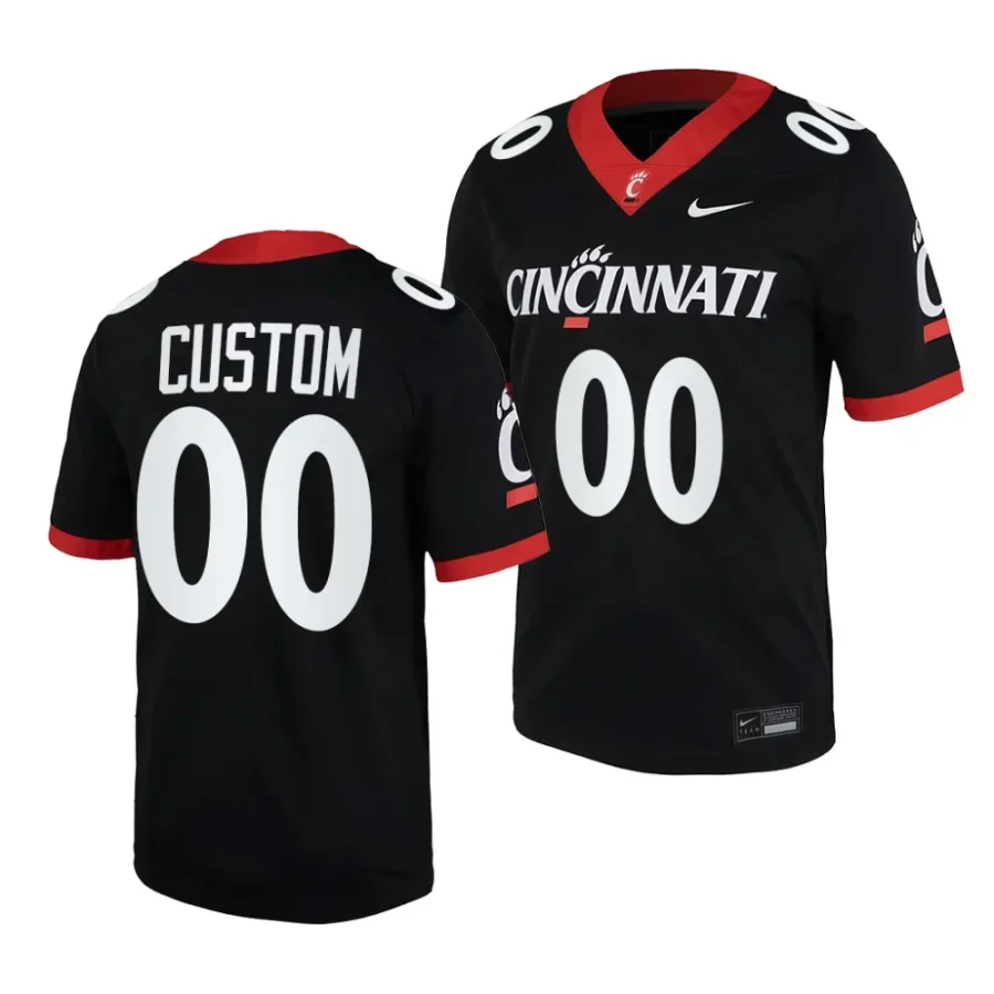 2023 cincinnati bearcats custom black home football replica jersey scaled