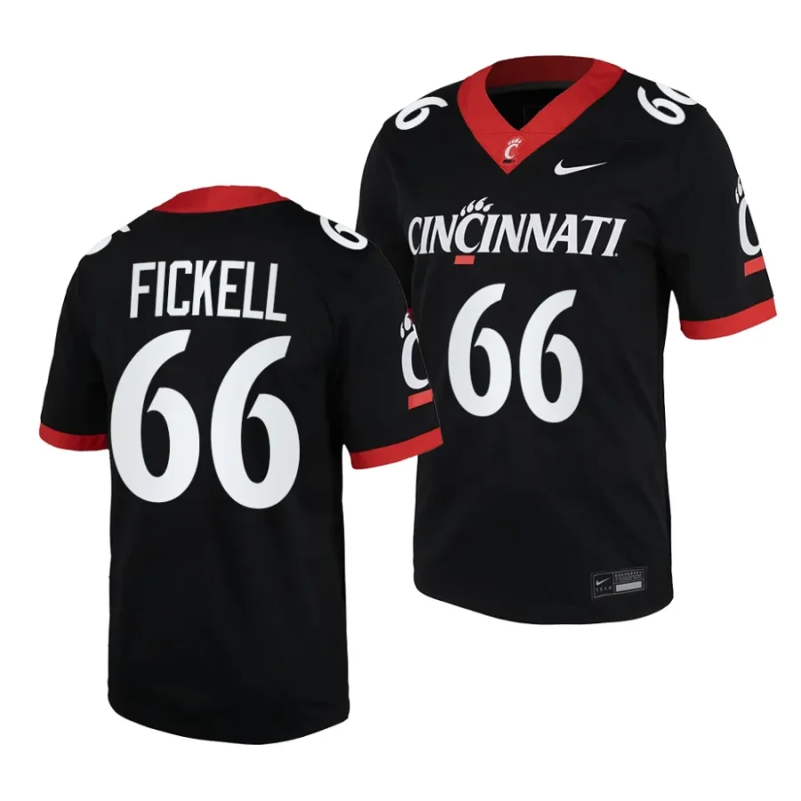 2023 cincinnati bearcats landon fickell black home football replica jersey scaled