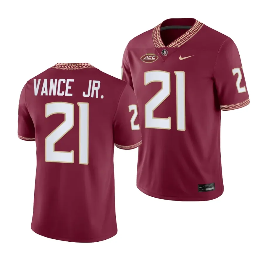 2023 florida state seminoles greedy vance jr. garnet nil football game jersey scaled