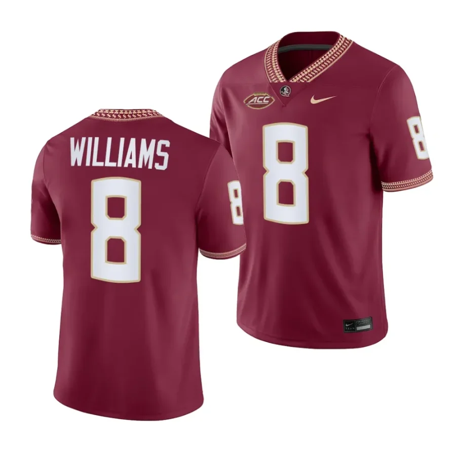 2023 florida state seminoles hykeem williams garnet nil football game jersey scaled