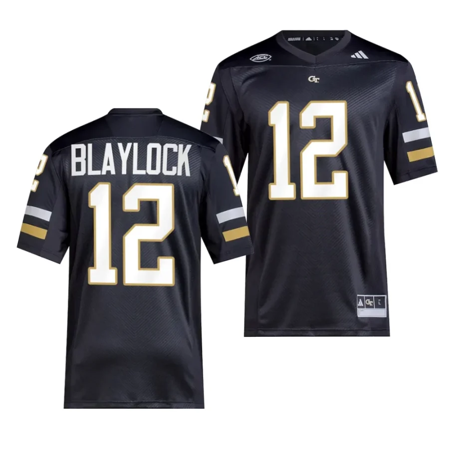 2023 georgia tech yellow jackets dominick blaylock black premier college football jersey scaled