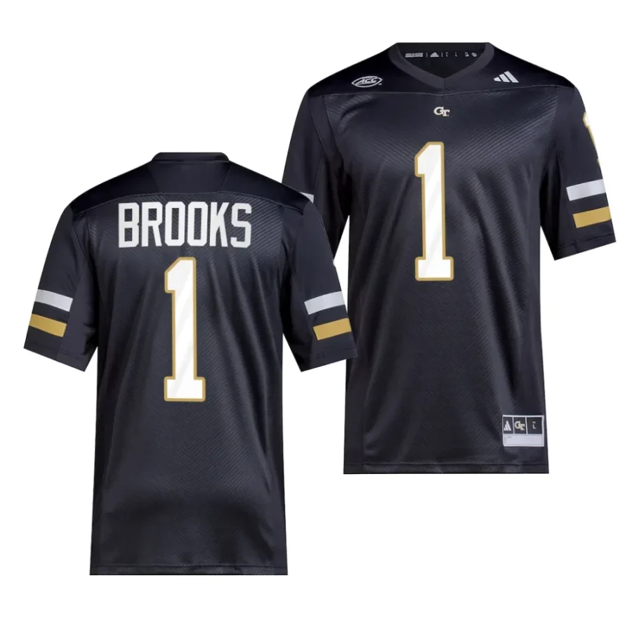 2023 georgia tech yellow jackets lamiles brooks black premier college football jersey scaled