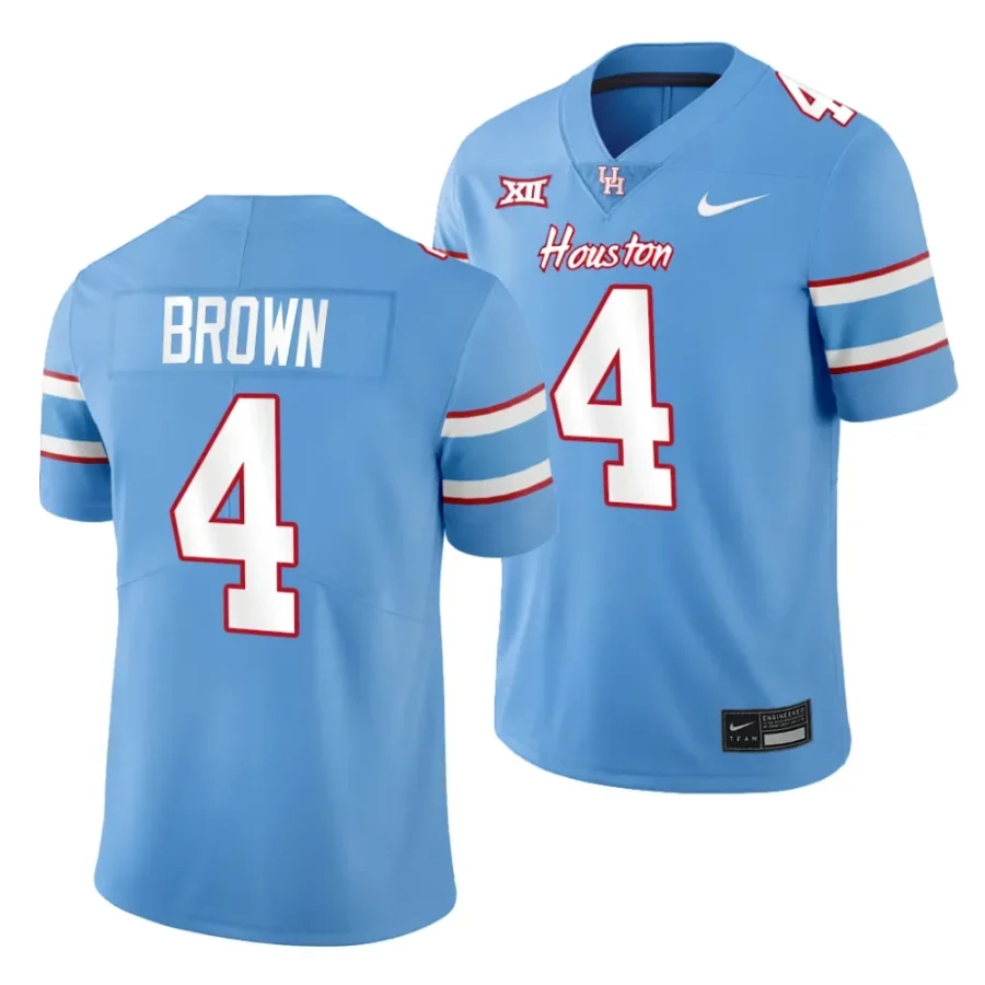 2023 houston cougars samuel brown blue oilers themed football jersey scaled