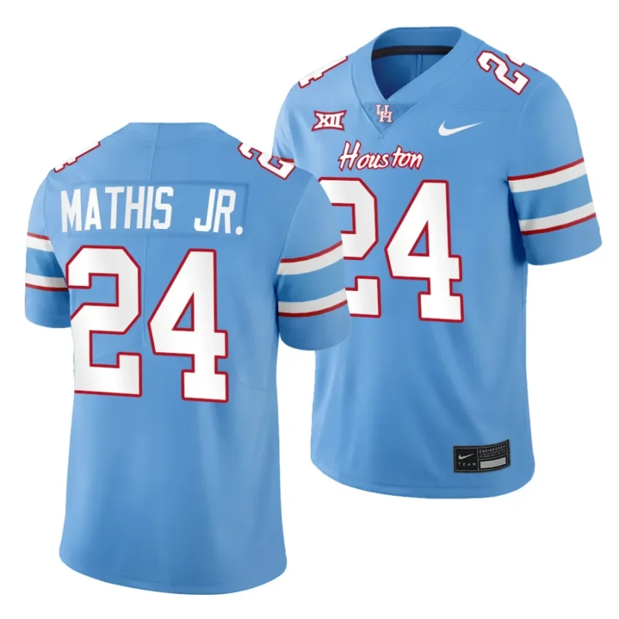 2023 houston cougars tony mathis jr. blue oilers themed football jersey scaled