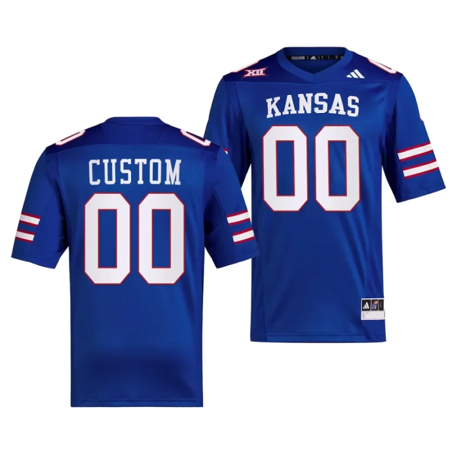 2023 kansas jayhawks custom royal premier football jersey scaled