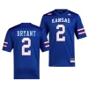 2023 kansas jayhawks jacobee bryant royal premier football jersey scaled