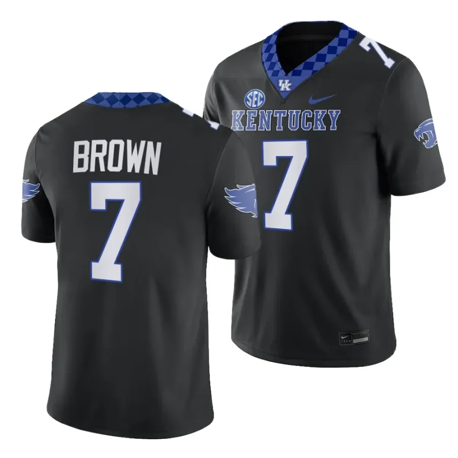 2023 kentucky wildcats barion brown black alternate game football jersey scaled