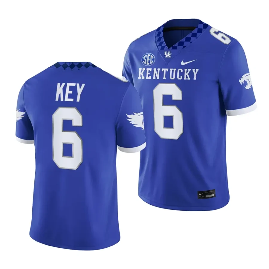 2023 kentucky wildcats dane key blue home game football jersey scaled