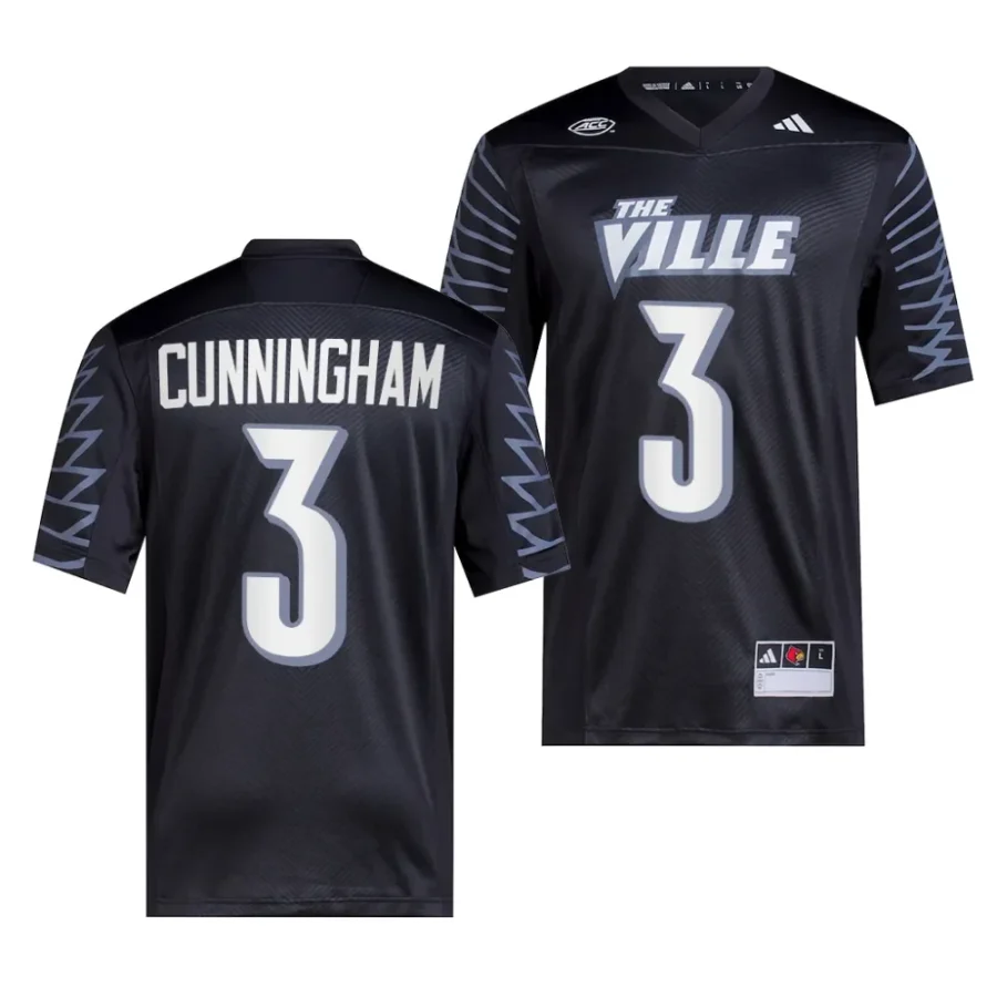 2023 louisville cardinals malik cunningham black premier college football jersey scaled