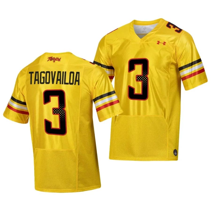 2023 maryland terrapins taulia tagovailoa gold college football script jersey scaled