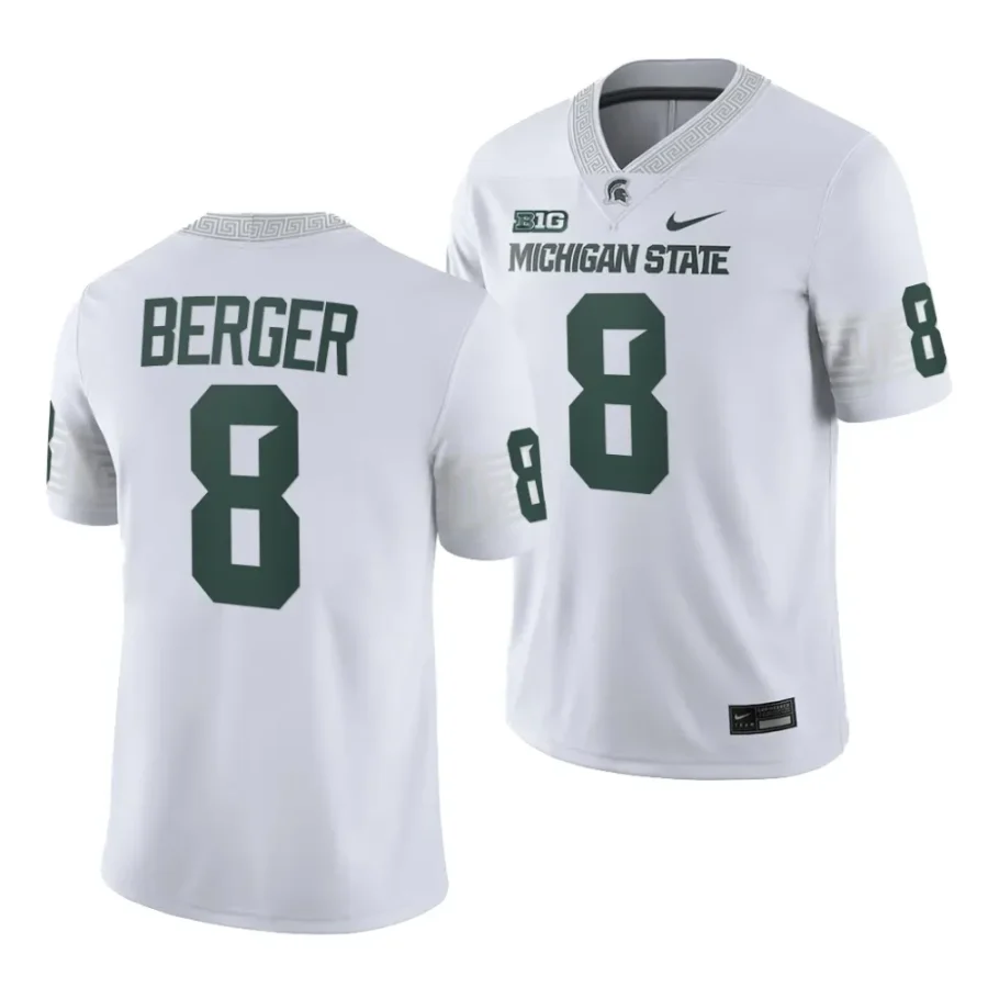 2023 michigan state spartans jalen berger white college football game jersey scaled