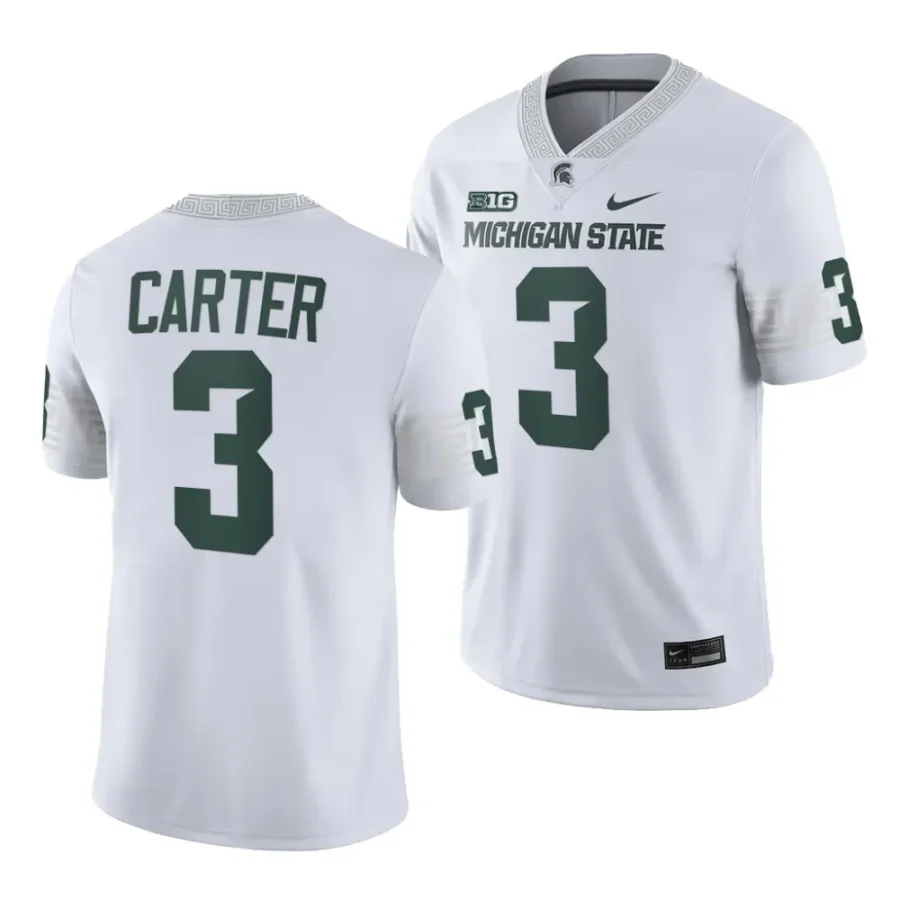 2023 michigan state spartans nathan carter white college football game jersey scaled