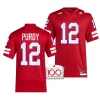 2023 nebraska huskers chubba purdy red 100th anniversary alternate football jersey scaled