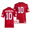 2023 nebraska huskers heinrich haarberg red 100th anniversary alternate football jersey scaled