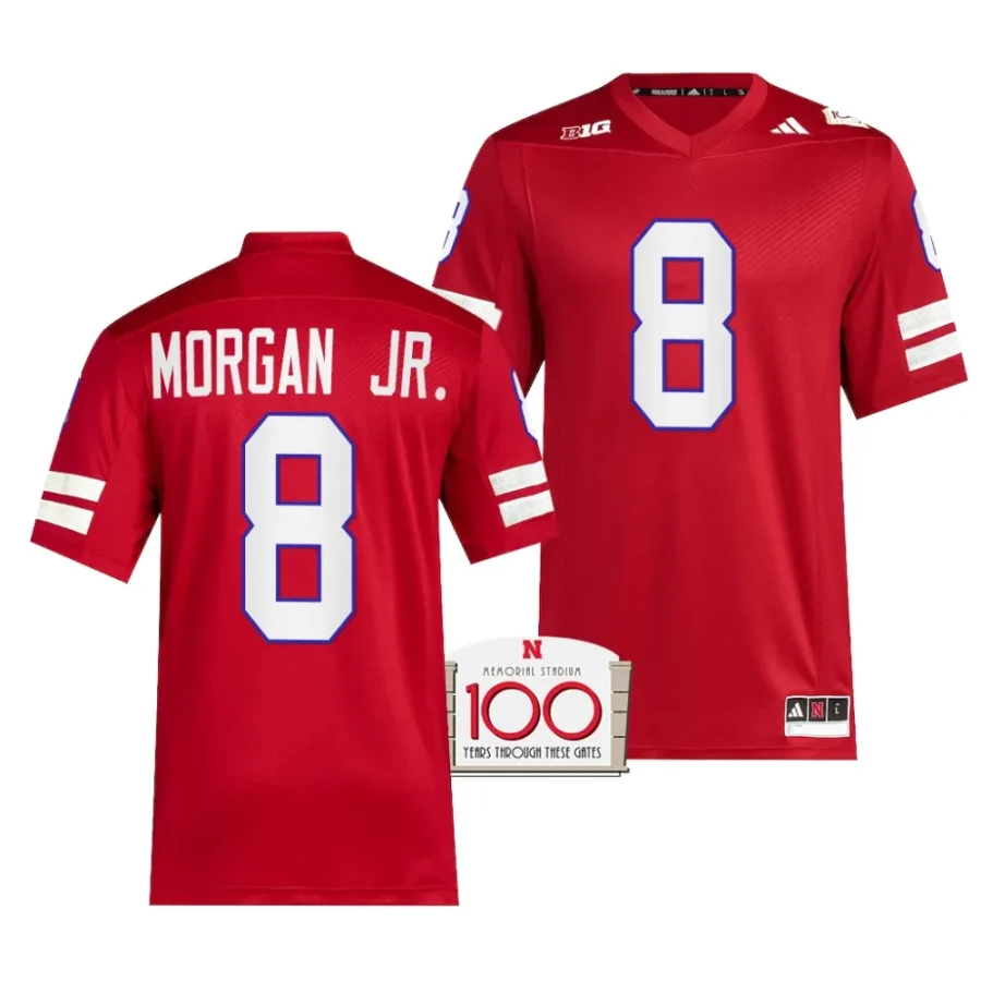 2023 nebraska huskers stanley morgan jr. red 100th anniversary alternate football jersey scaled