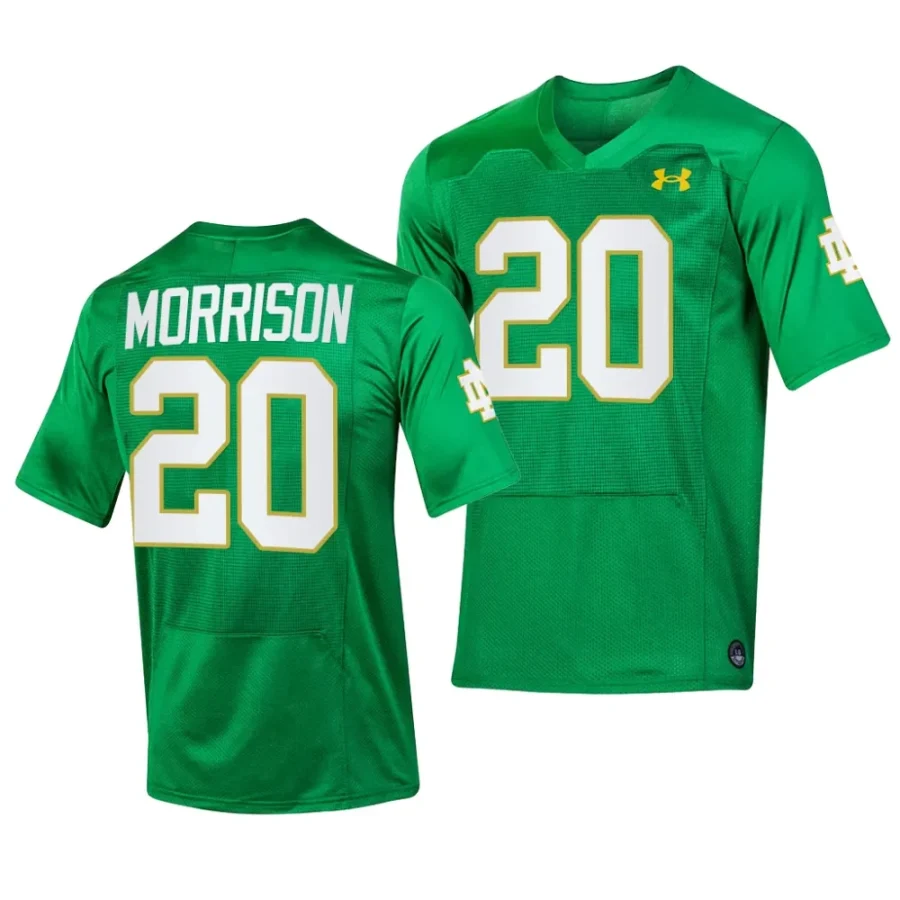 2023 notre dame fighting irish benjamin morrison green replica football womenjersey scaled