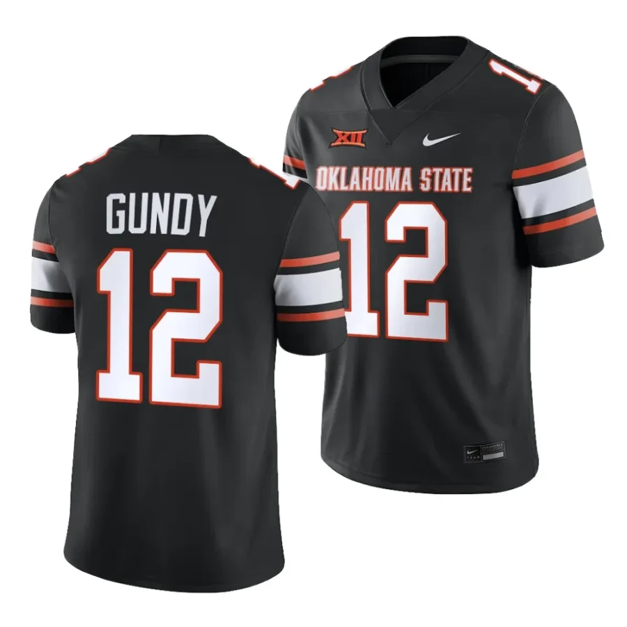 2023 oklahoma state cowboys gunnar gundy black college football game jersey scaled