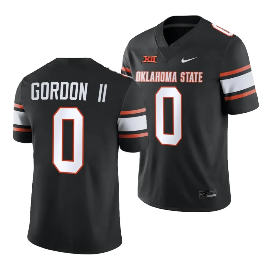 2023 oklahoma state cowboys ollie gordon ii black college football game jersey scaled