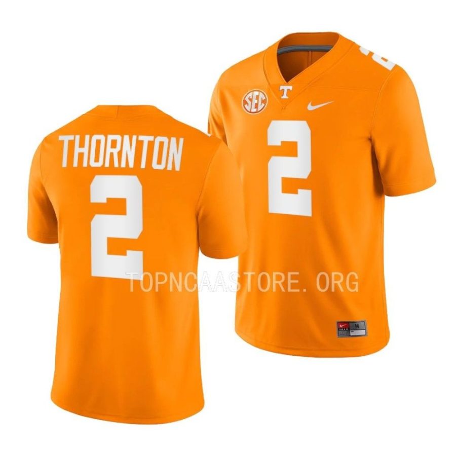 2023 tennessee volunteers dont'e thornton orange game football jersey scaled