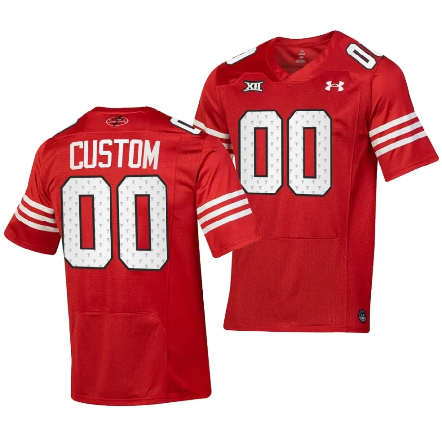 2023 texas tech red raiders custom red throwback replica football jersey scaled