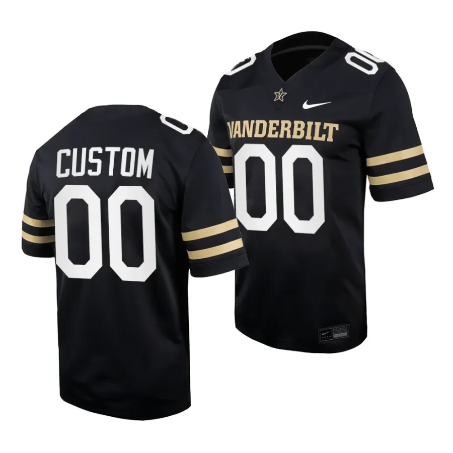 2023 vanderbilt commodores custom black home football replica jersey scaled