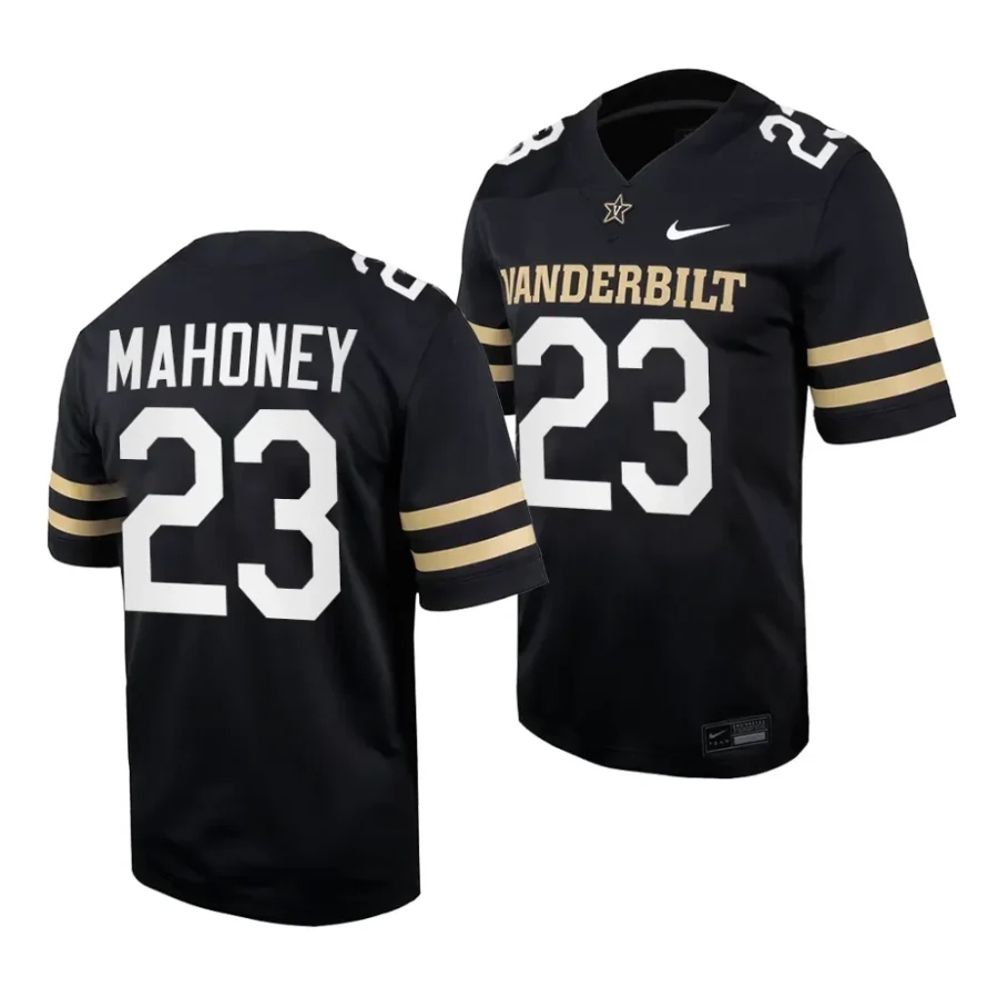 2023 vanderbilt commodores jaylen mahoney black home football replica jersey scaled