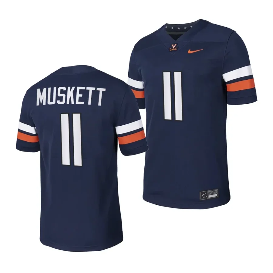 2023 virginia cavaliers tony muskett navy nil football game jersey scaled