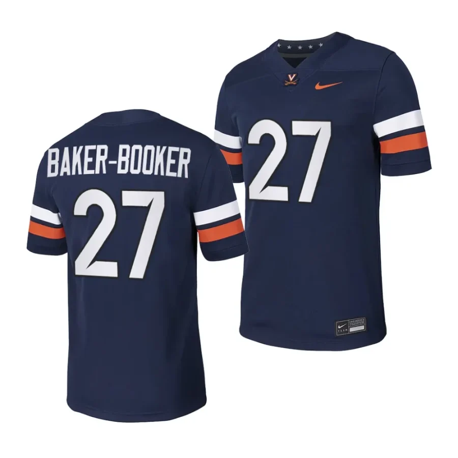 2023 virginia cavaliers trent baker booker navy nil football game jersey scaled