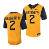 2023 west virginia mountaineers rodney gallagher iii gold country roads football game jersey scaled