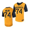 2023 west virginia mountaineers wyatt milum gold country roads football game jersey scaled