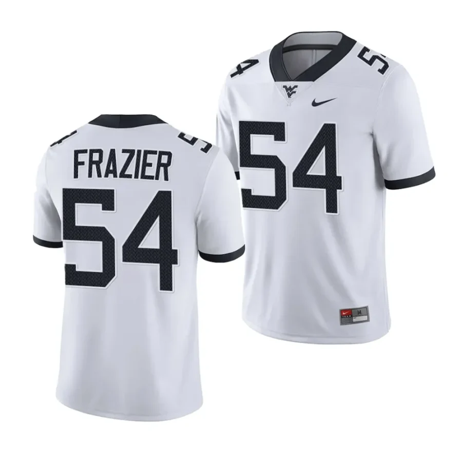 2023 west virginia mountaineers zach frazier white college football game jersey scaled