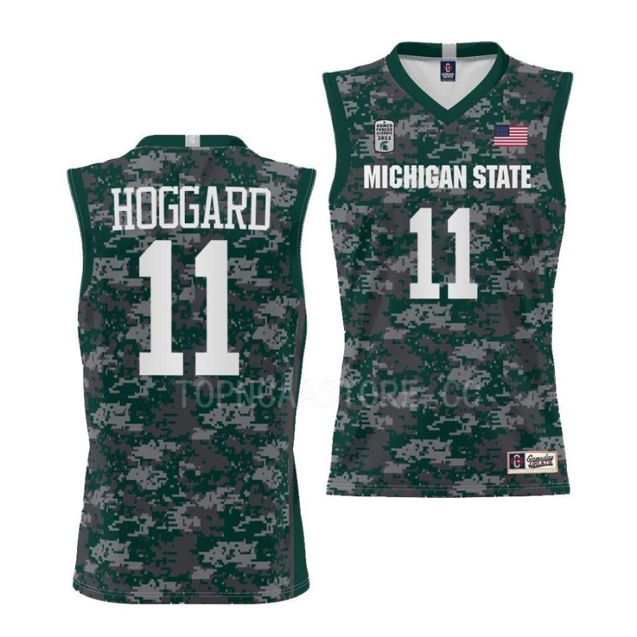 a.j. hoggard michigan state spartans 2022 armed forces carrier classic gamegreen jersey scaled