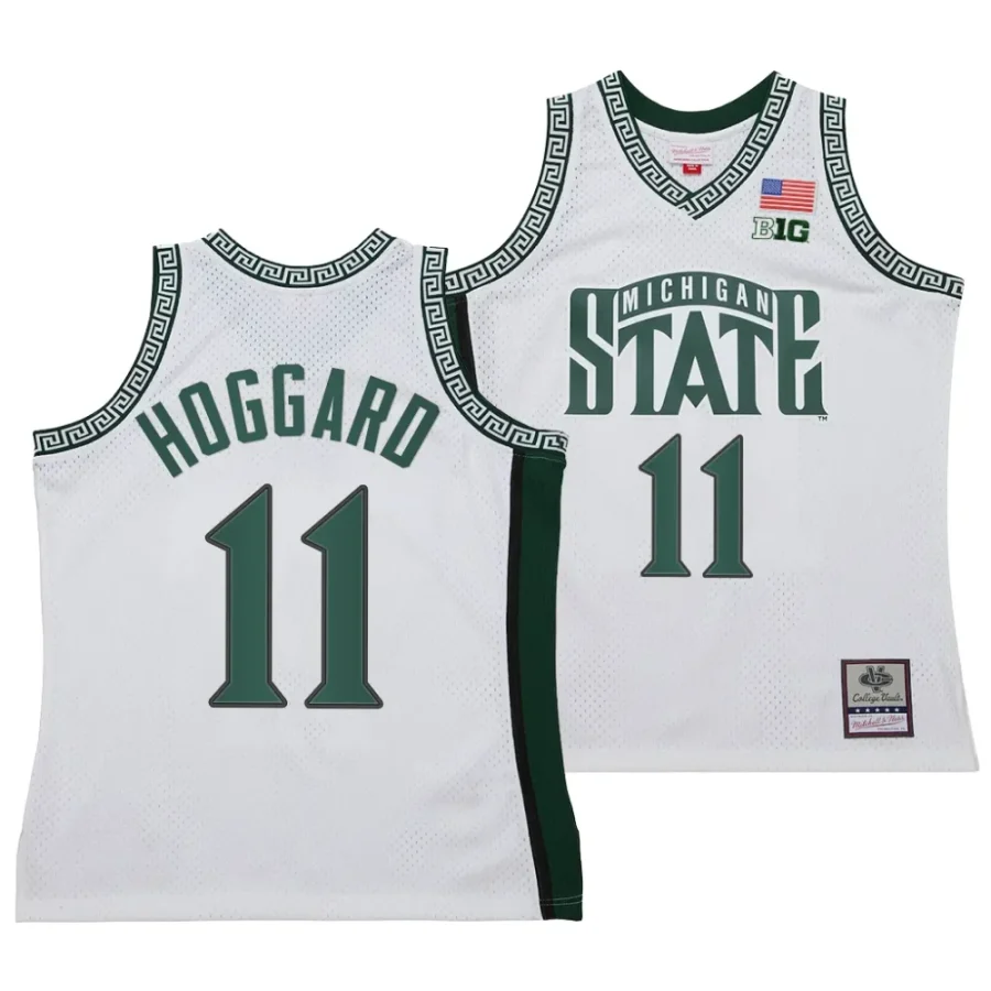 a.j. hoggard white 125th basketball anniversary 1999 throwback fashion jersey scaled