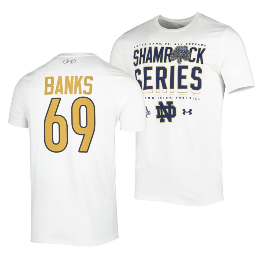 aaron banks sideline 2022 shamrock series white shirt scaled