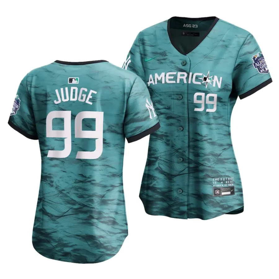 aaron judge teal american league2023 mlb all star game women jersey scaled